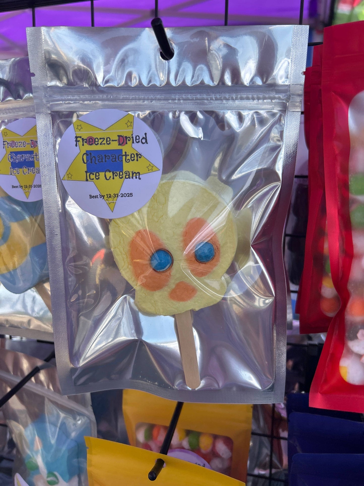 Freeze dried tweety ice cream