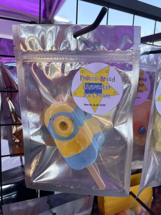 Freeze dried minion ice cream 