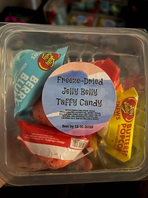 Freeze Dried candy Jelly Belly Taffy