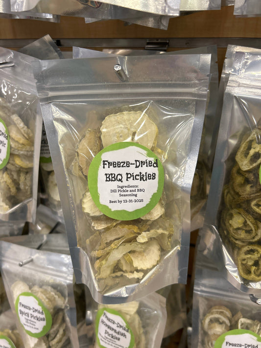 Freeze dried BBQ pickles