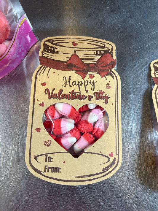 Valentine freeze dried candy corn