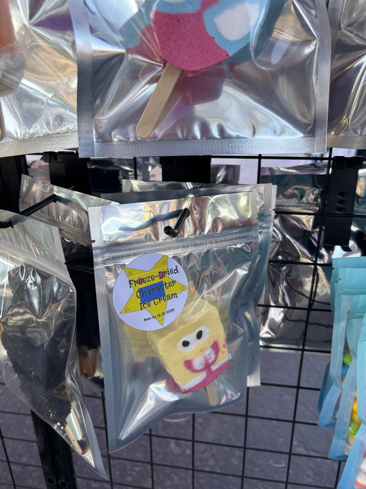 Freeze dried sponge bob ice cream 