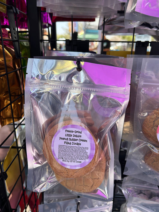 Freeze dried little Debbie peanut cookie 